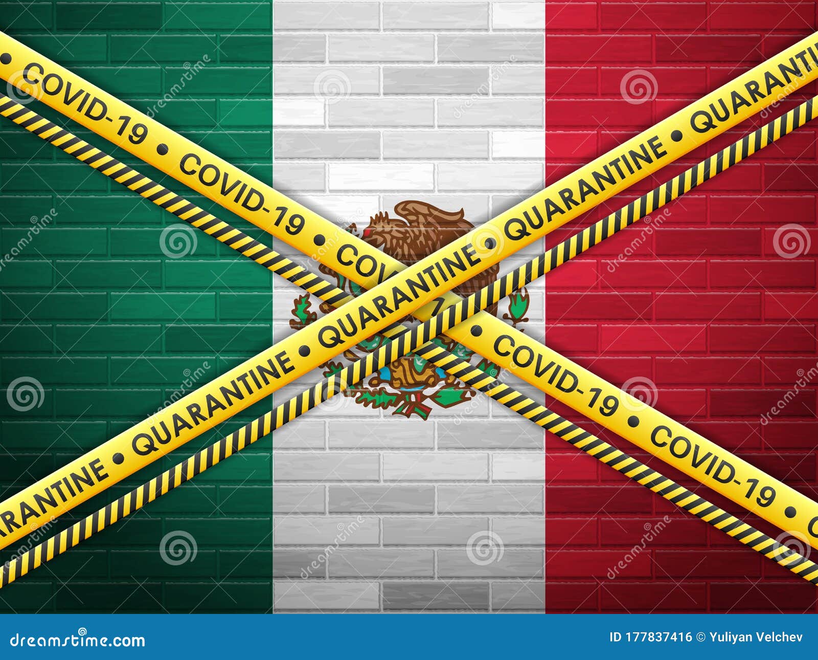 Mexico in quarantine stock vector. Illustration of quarantine 177837416