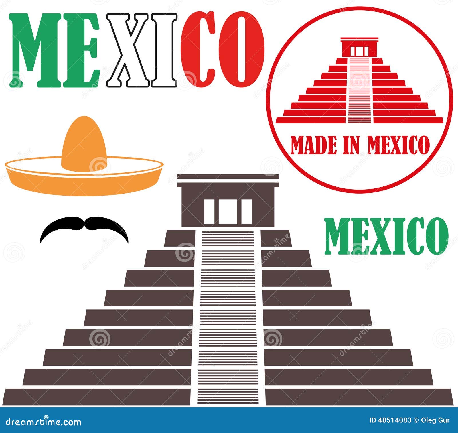 Mexico stock vector. Illustration of abstract, banner - 48514083