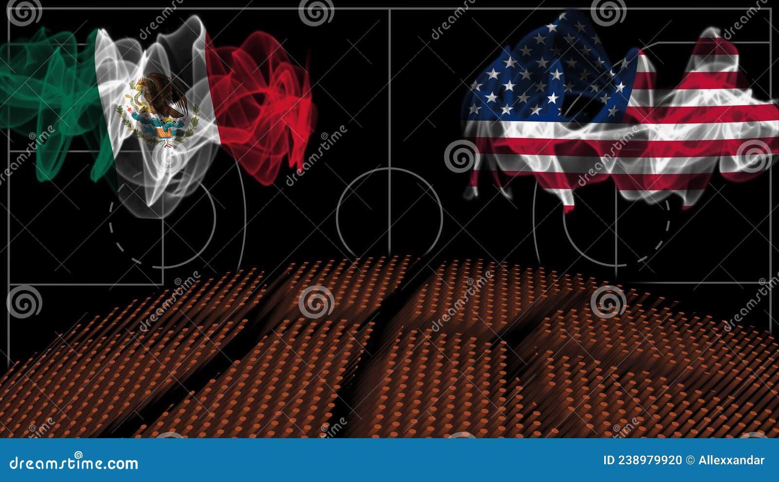 Mexico Vs USA Basketball, Smoke Flag Stock Illustration - Illustration of  countries, national: 238979920