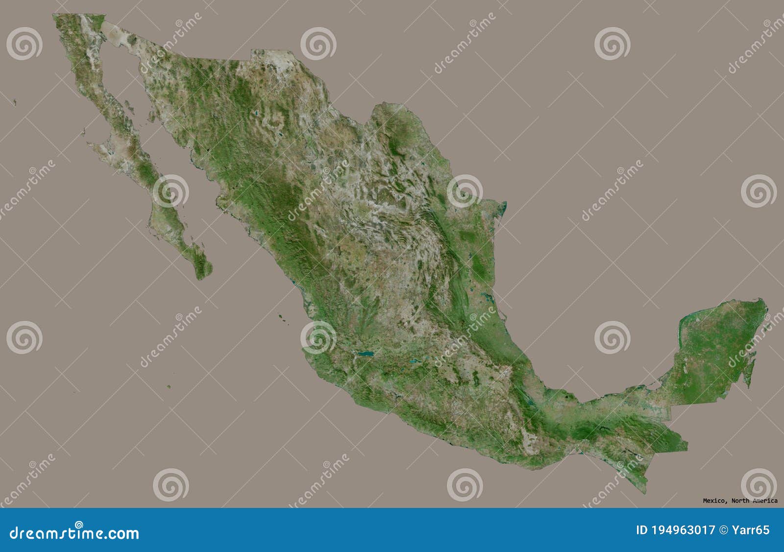 Mexiko Organe Satellit Stock Abbildung Illustration Von Karte 194963017