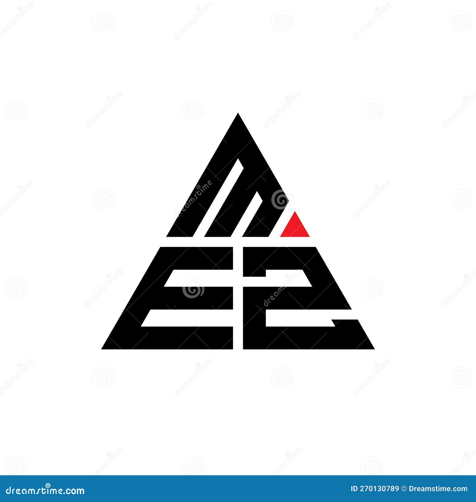 mez triangle letter logo  with triangle . mez triangle logo  monogram. mez triangle  logo template with red