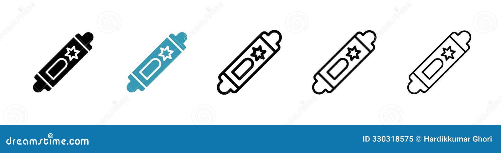 mezuzah icon  set on white background
