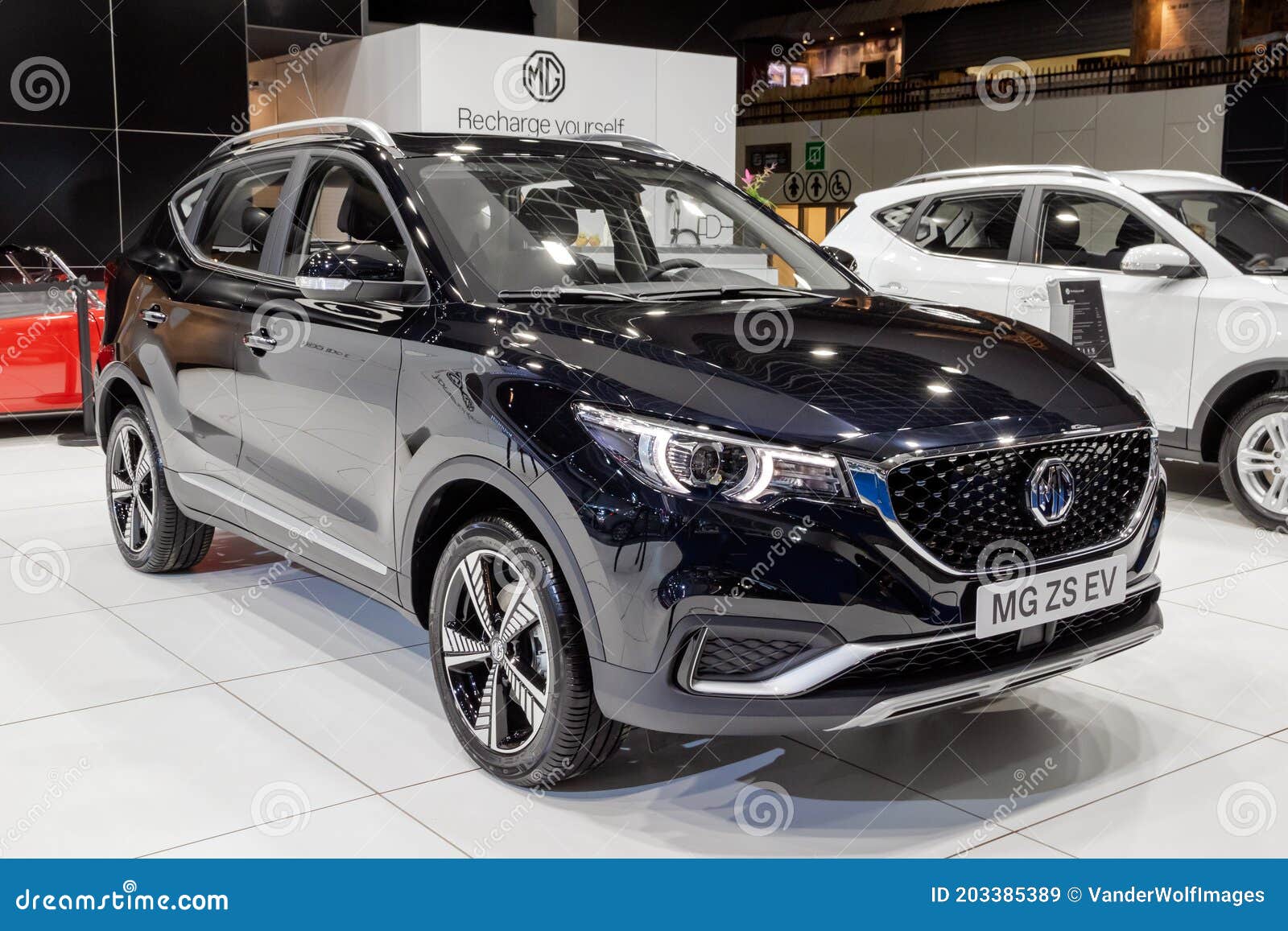 MG ZS EV Electric SUV Car at the Autosalon 2020. Brussels, Belgium -  January 9, 2020 Editorial Stock Image - Image of motor, motorshow: 203385389
