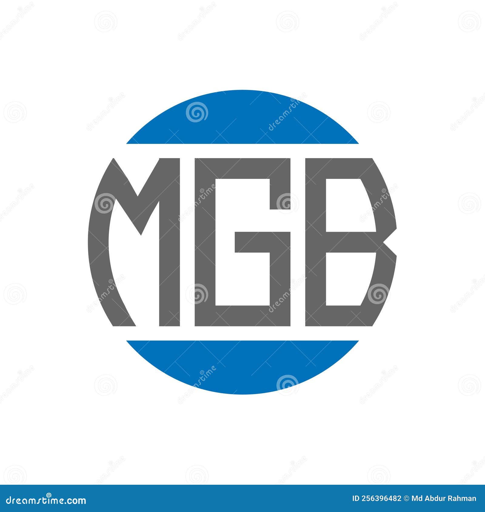 MGB Letter Logo Design On White Background. MGB Creative Initials