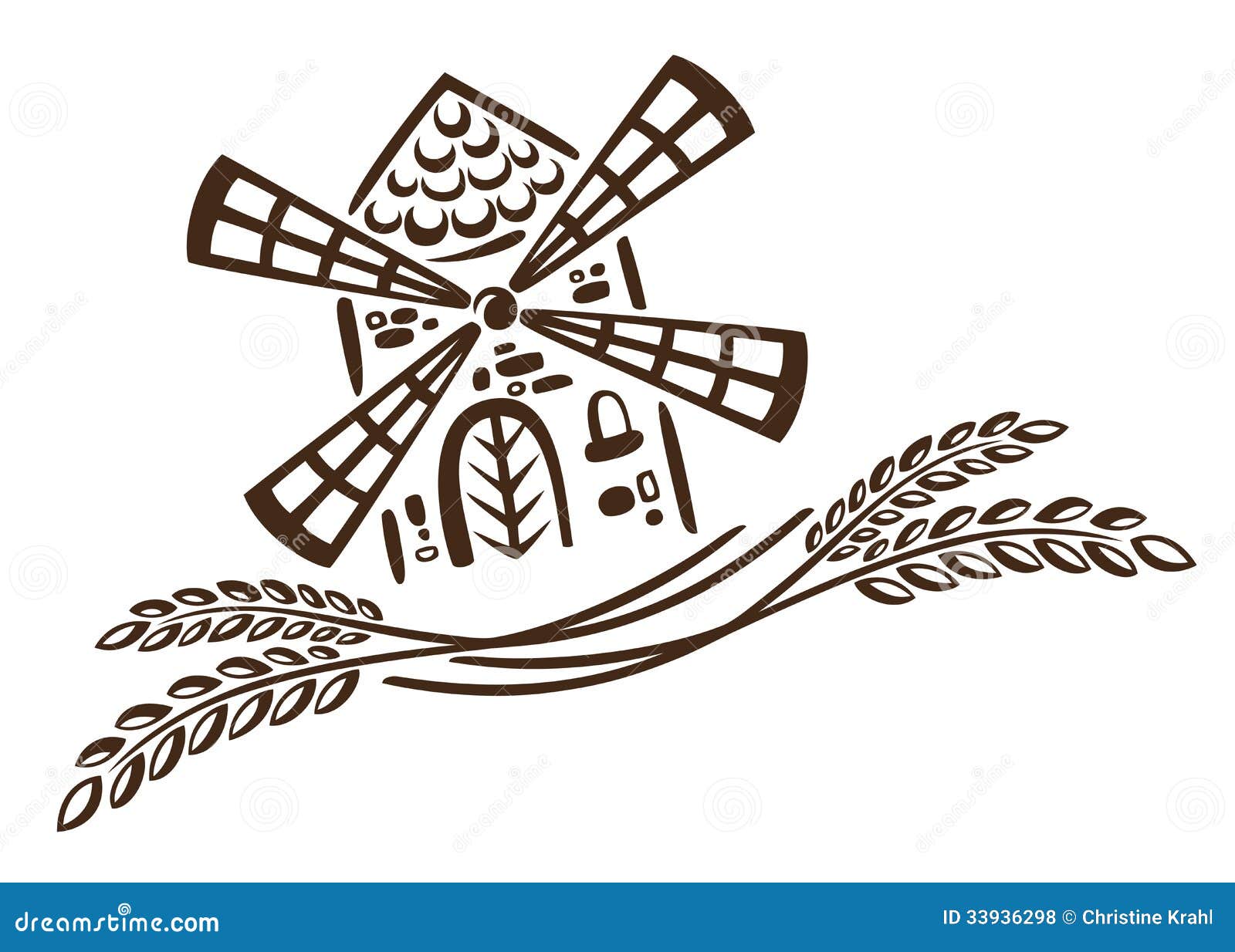 Mühle, Korn, Bäckerei Lizenzfreie Stockfotos Bild 33936298