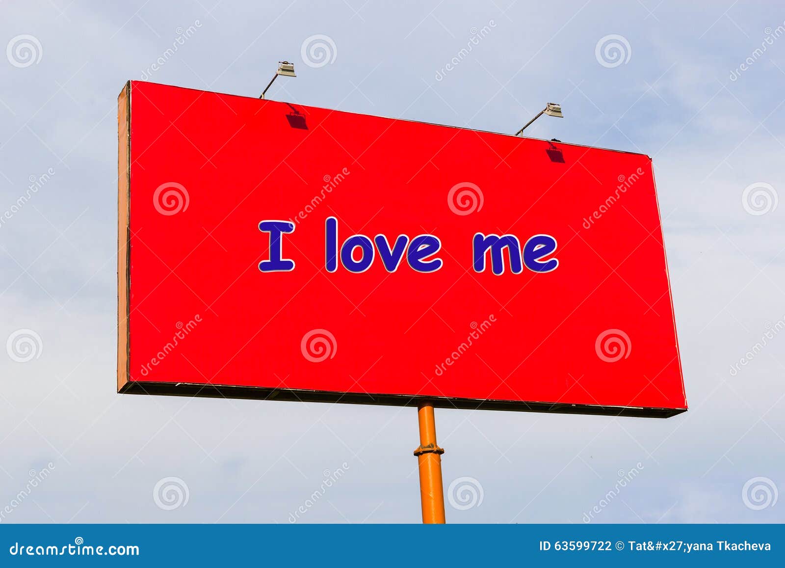 Mi Amo, L'iscrizione in Inglese Fotografia Stock Immagine di arte