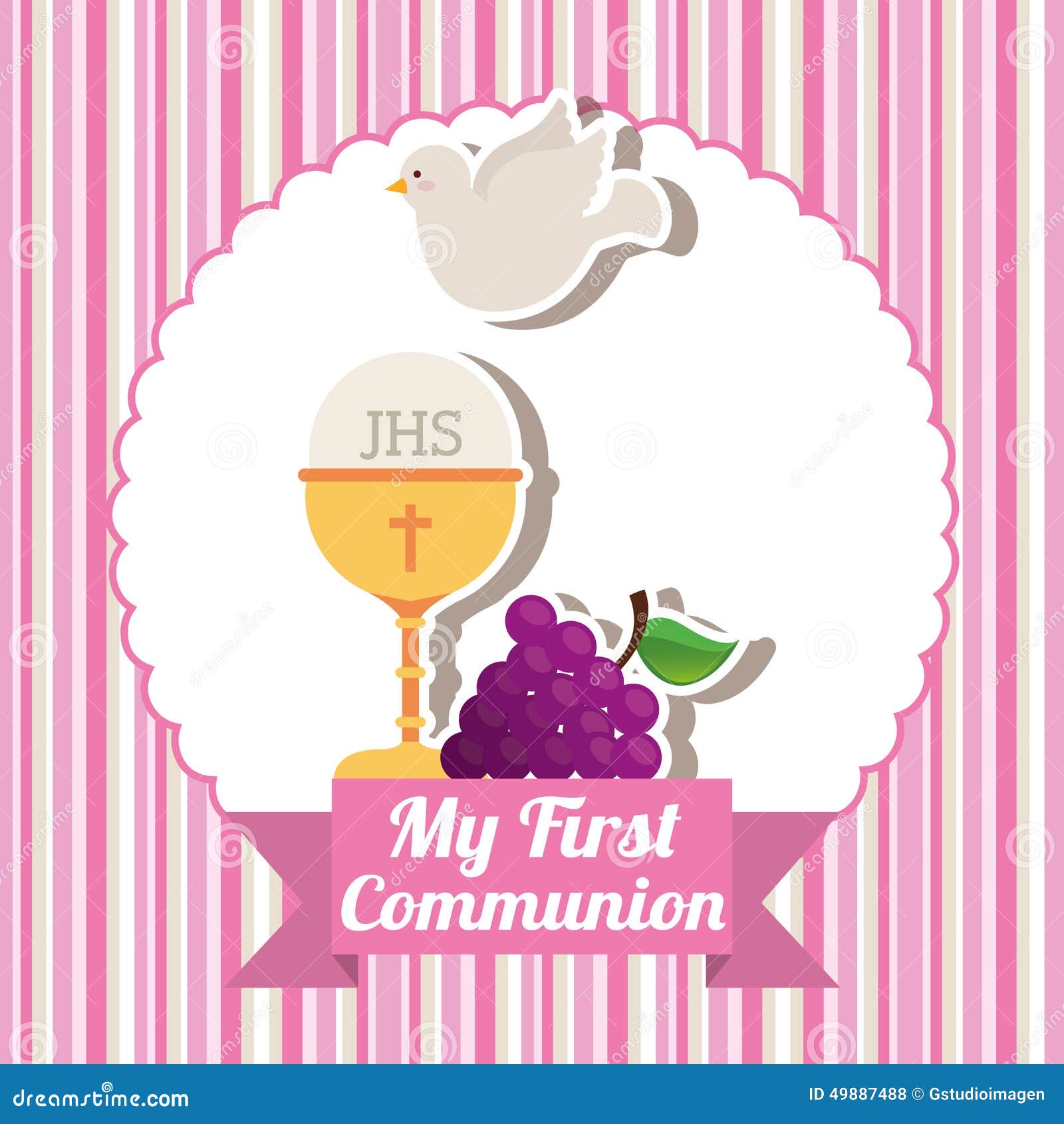 Mi primera comunión ilustración del vector. Ilustración de vector