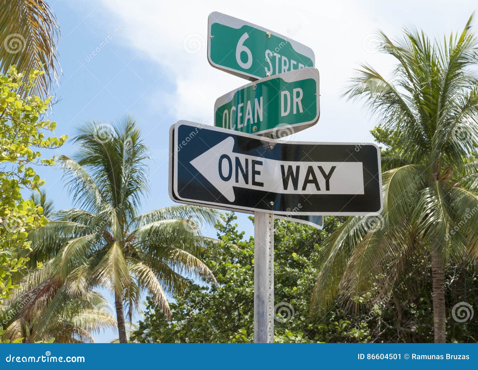 Florida Street Sign Reproduction Street Sign Ocean Drive Street Sign 