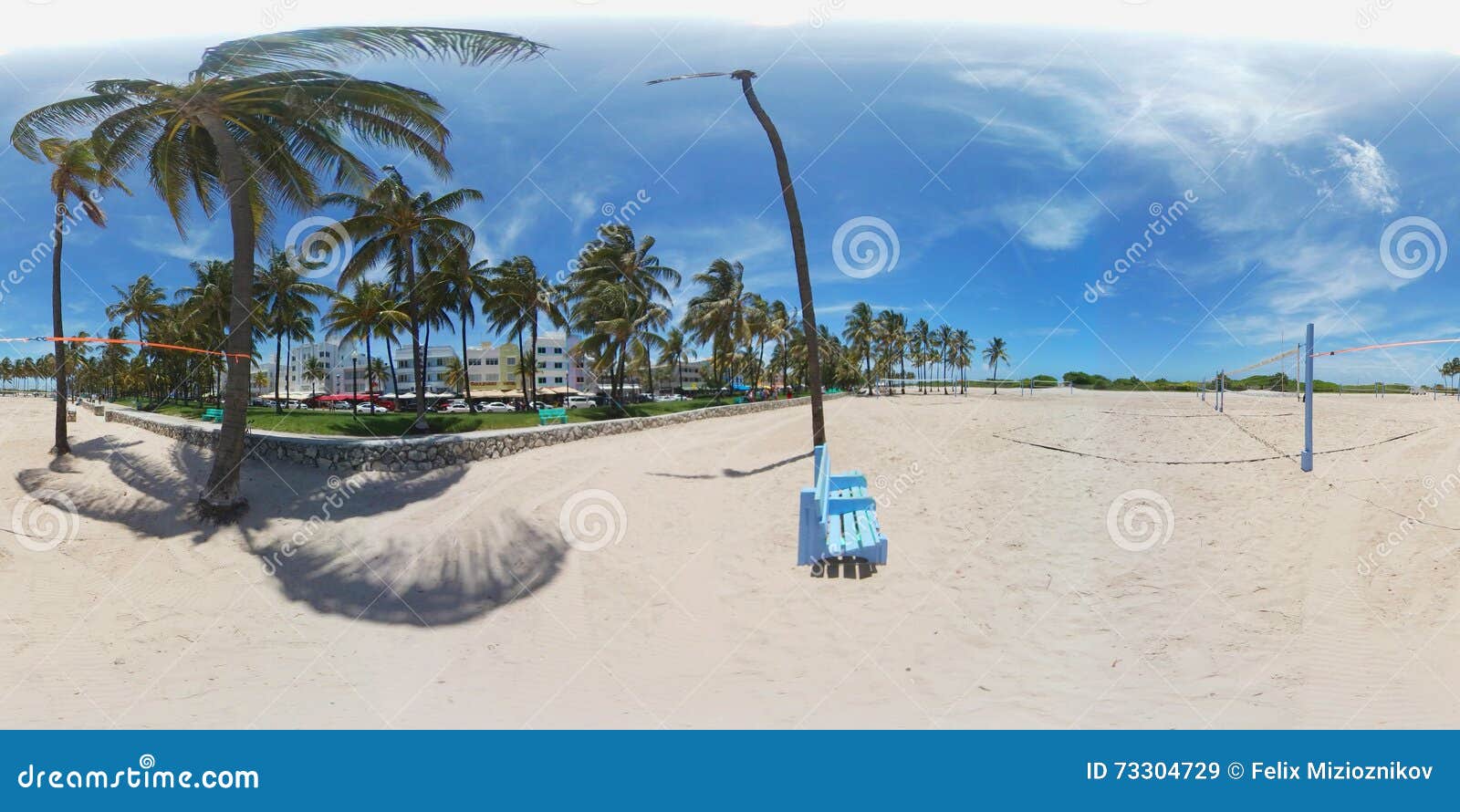 Miami Beach Volleyball on the Sand 360 Spherical Image Stock Image Image of volley, vacation
