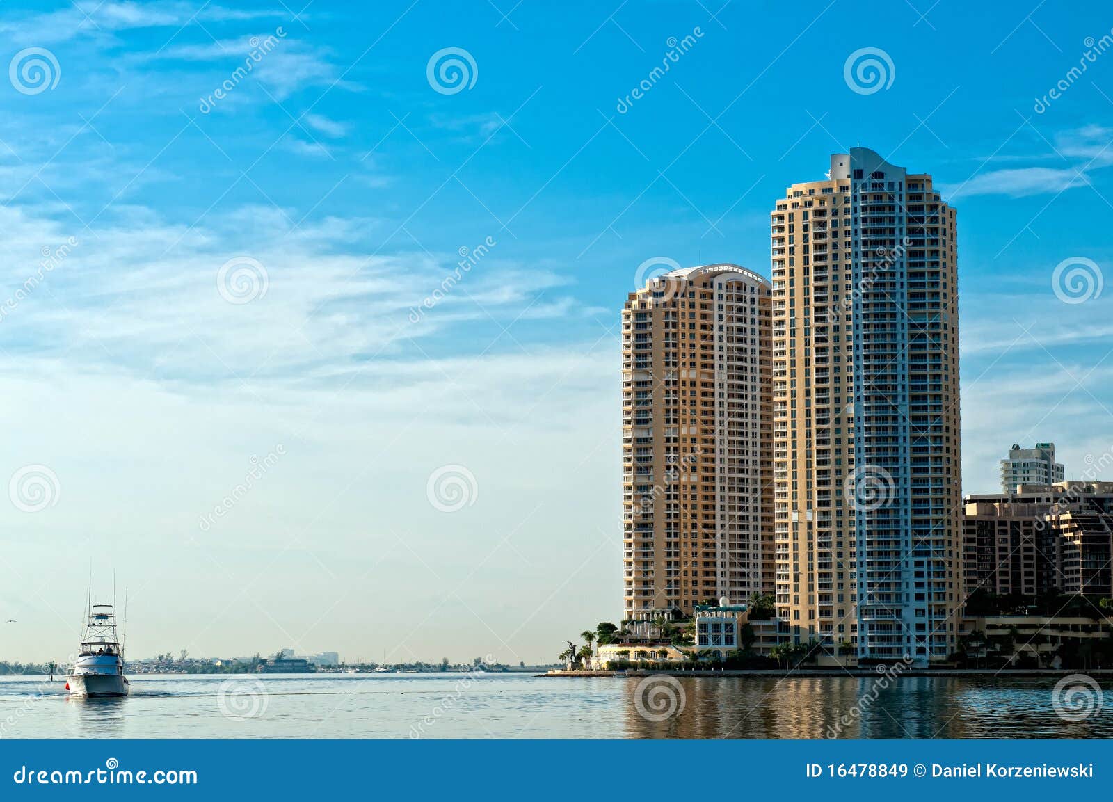 Miami Brickell Key Apartments Stock Image Image of america