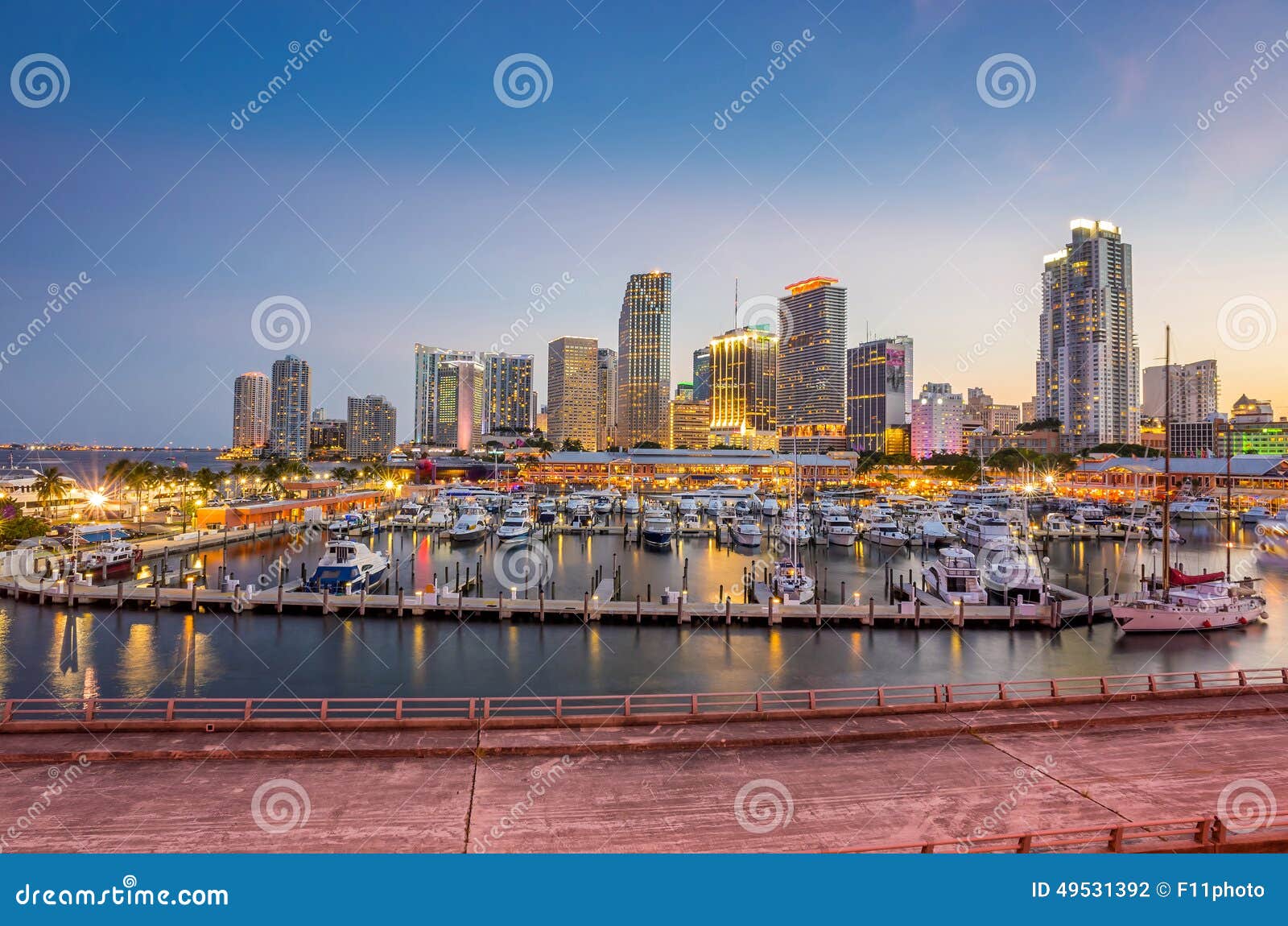 miami skyline panorama copy space miami skyline panorama copy space