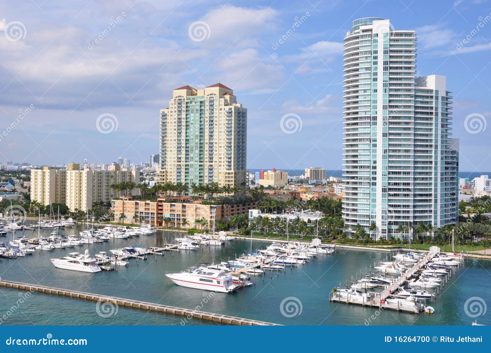 Vista de Miami en la Florida