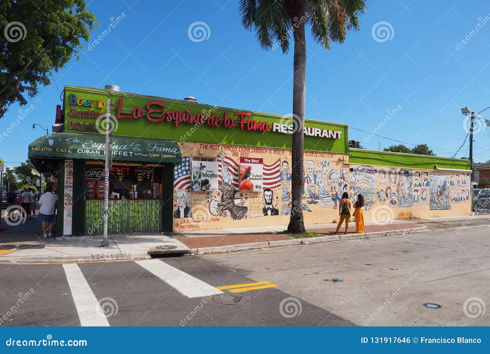 Miami`s Little Havana And Calle Ocho, Florida. Editorial Photo - Image of city, eigth: 131917646