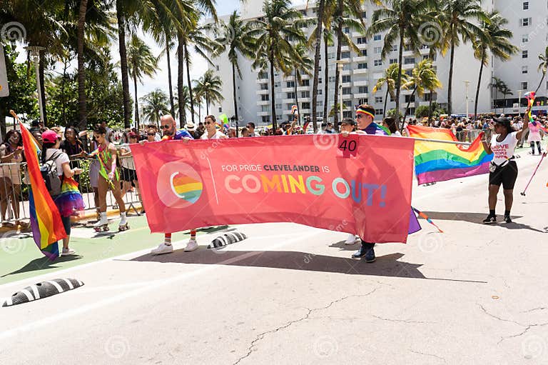 Annual Pride Festival and Parade in Miami South Beach Editorial Image