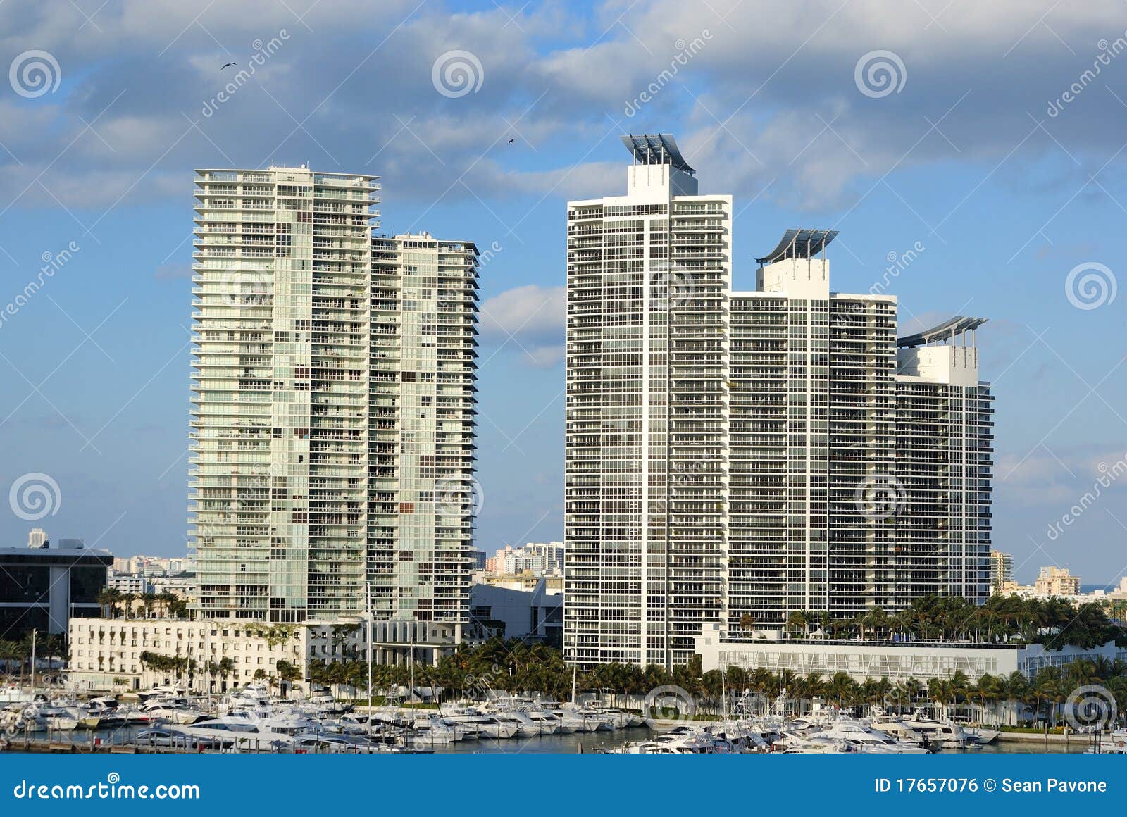 Miami High Rises stock photo. Image of port, landmark 17657076