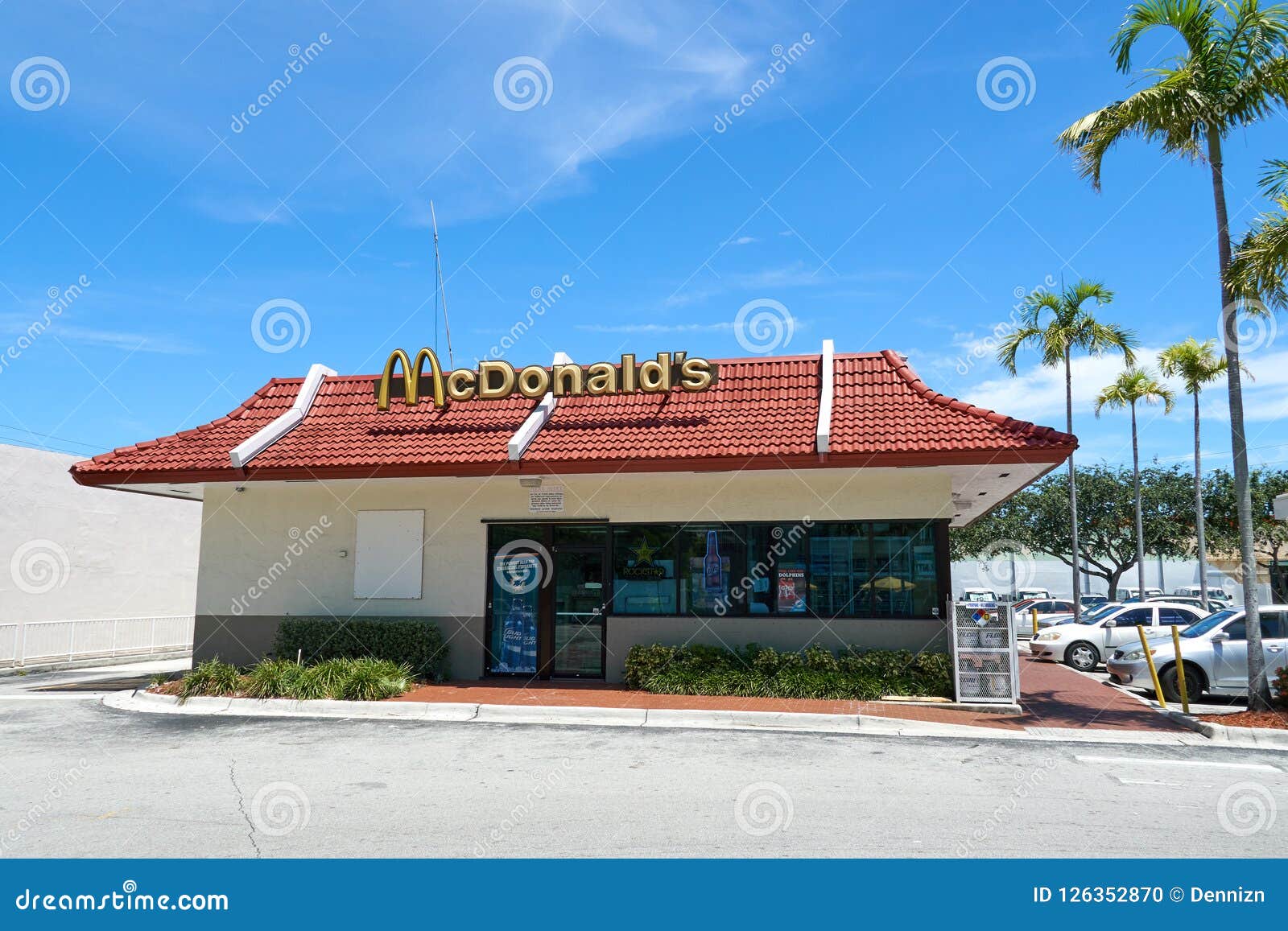 McDonalds Restaurant and Logo Editorial Image Image of american