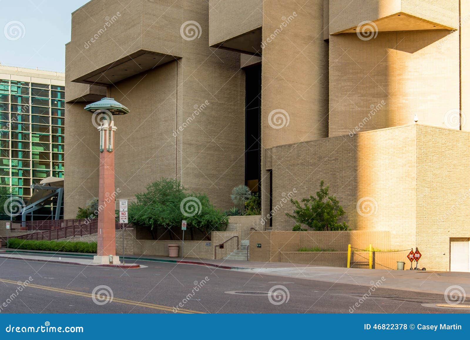 Miastowi streetscapes i budynki w w centrum Phoenix, Arizona