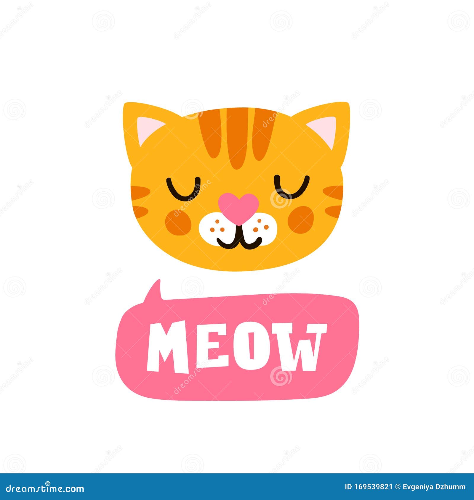 Cabeça de gato bonito logotipo dos desenhos animados cabeça de gato Bom  para produtos relacionados ao cuidado do gato V3