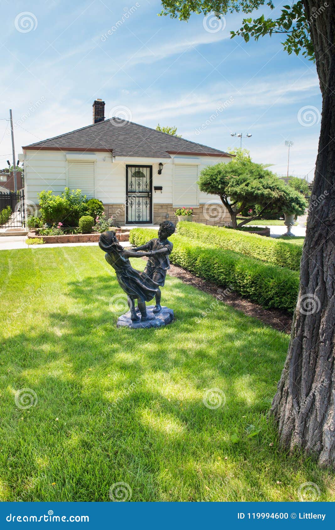 Michael Jackson Childhood Home Gary ADENTRO Imagen editorial Imagen