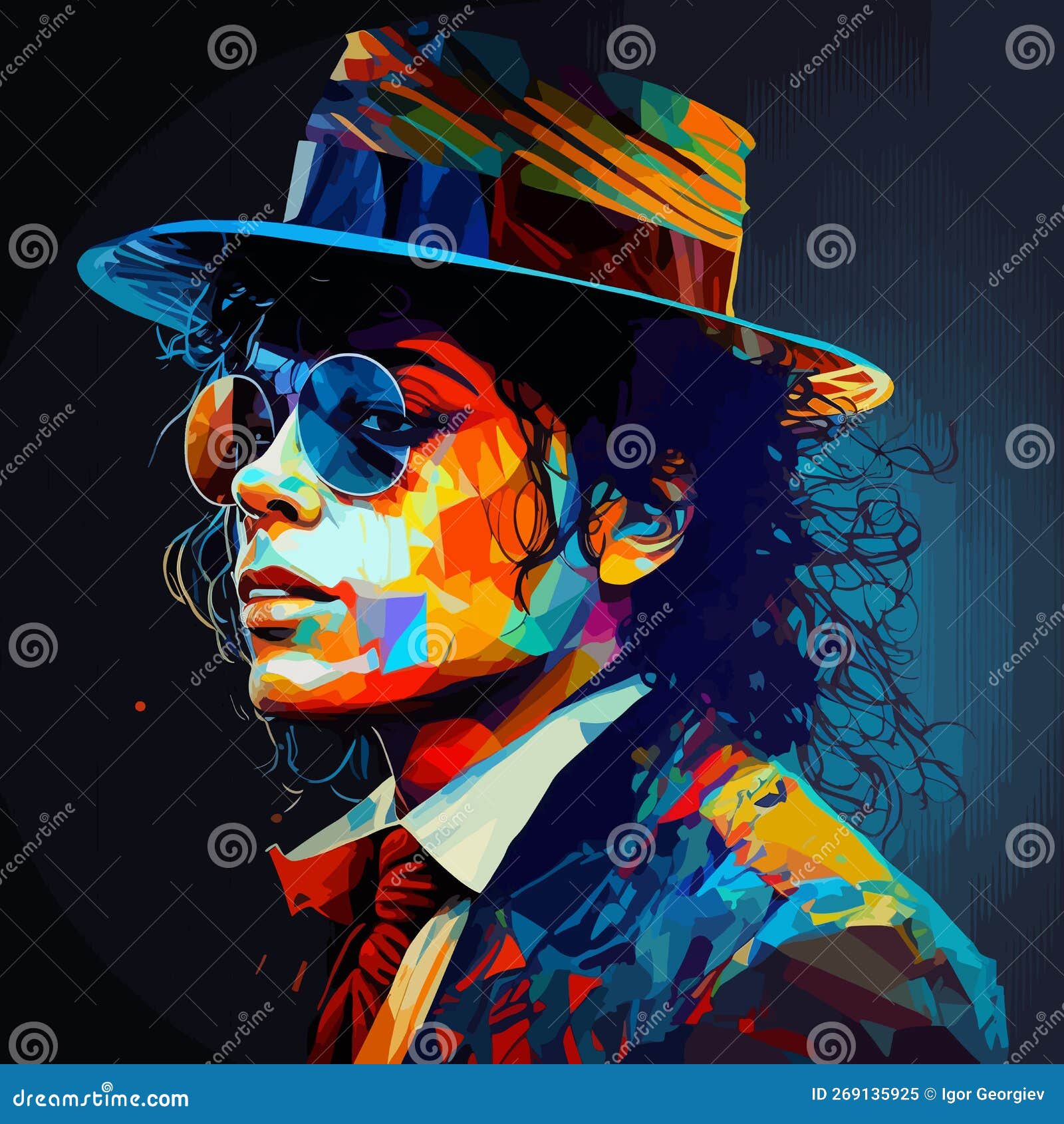 Michael Jackson King of Pop Music Editorial Image - Illustration of icon,  painting: 269135925