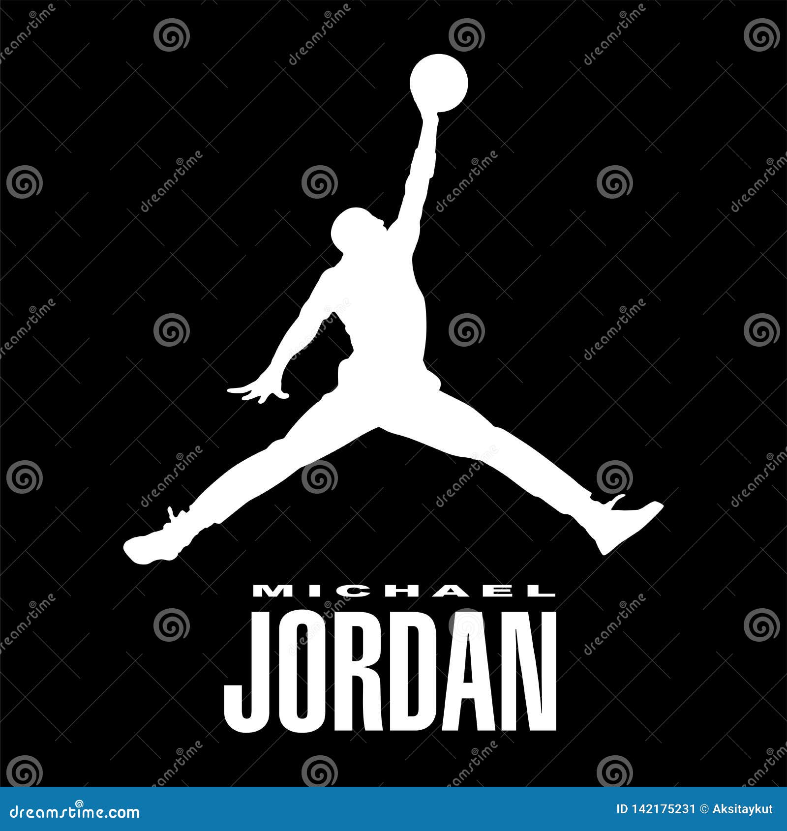 Michael Jordan logo icon editorial photo. Illustration of washington -  142175231