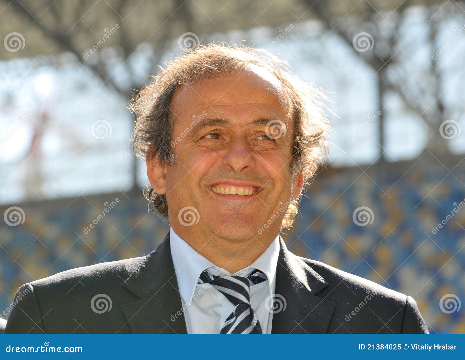 Michel Platini in Ukraine editorial image. Image of stadium - 21384025