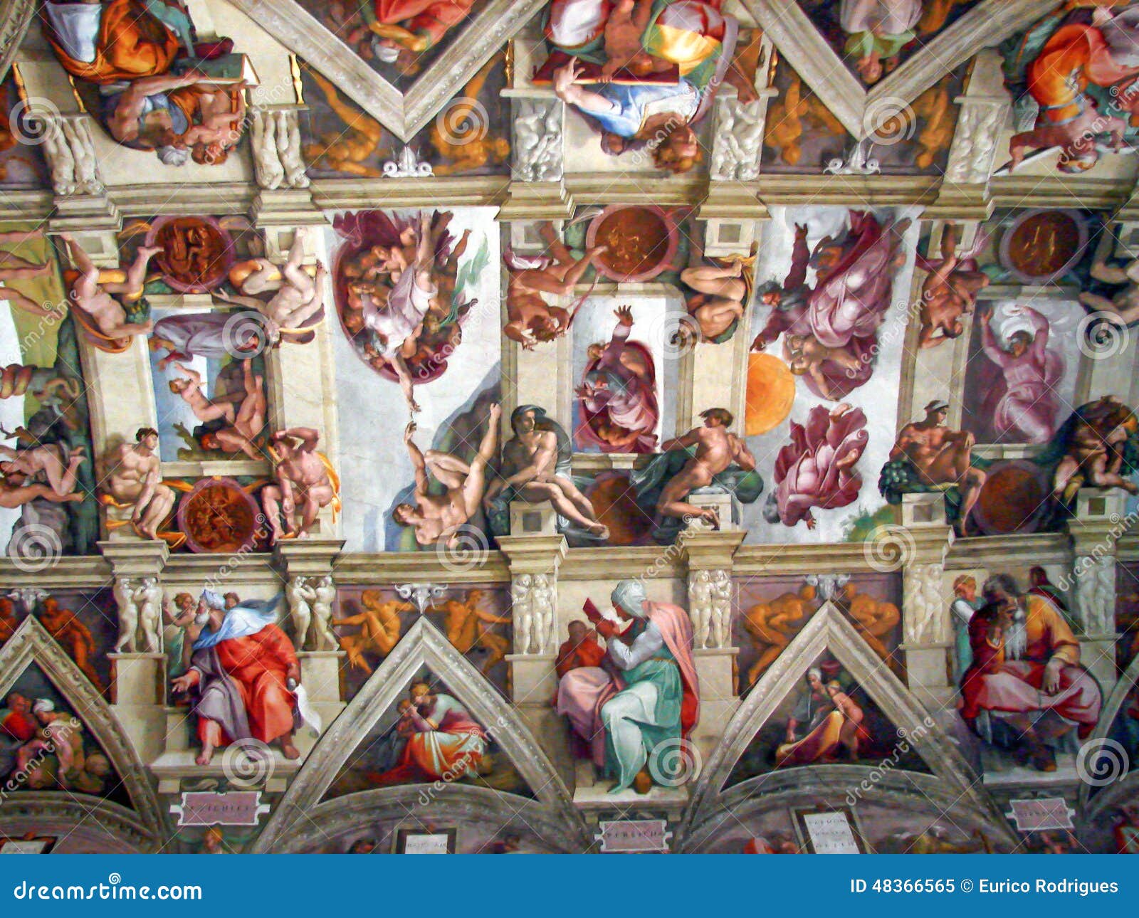 Michelangelo S Paintings At The Sistine Chapel Editorial