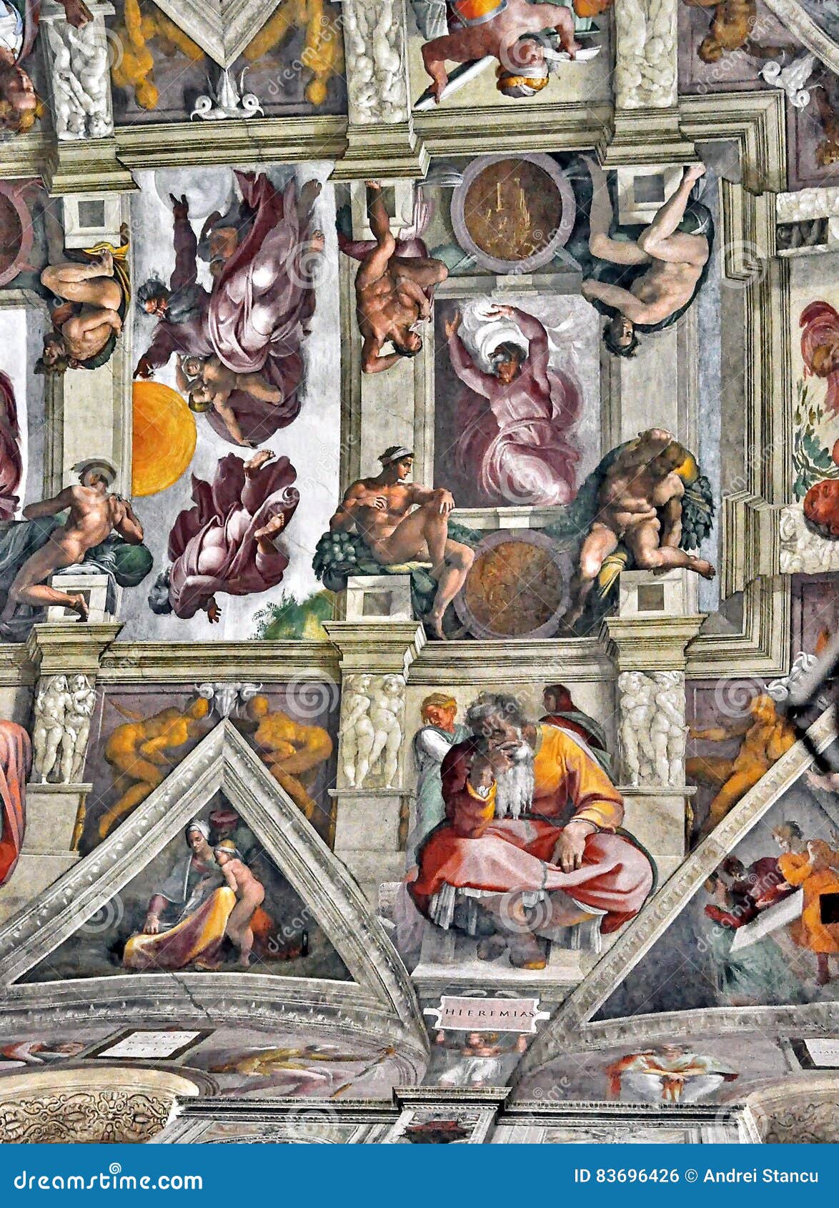Michelangelo S Sistine Chapel Paintings Stock Photo Image