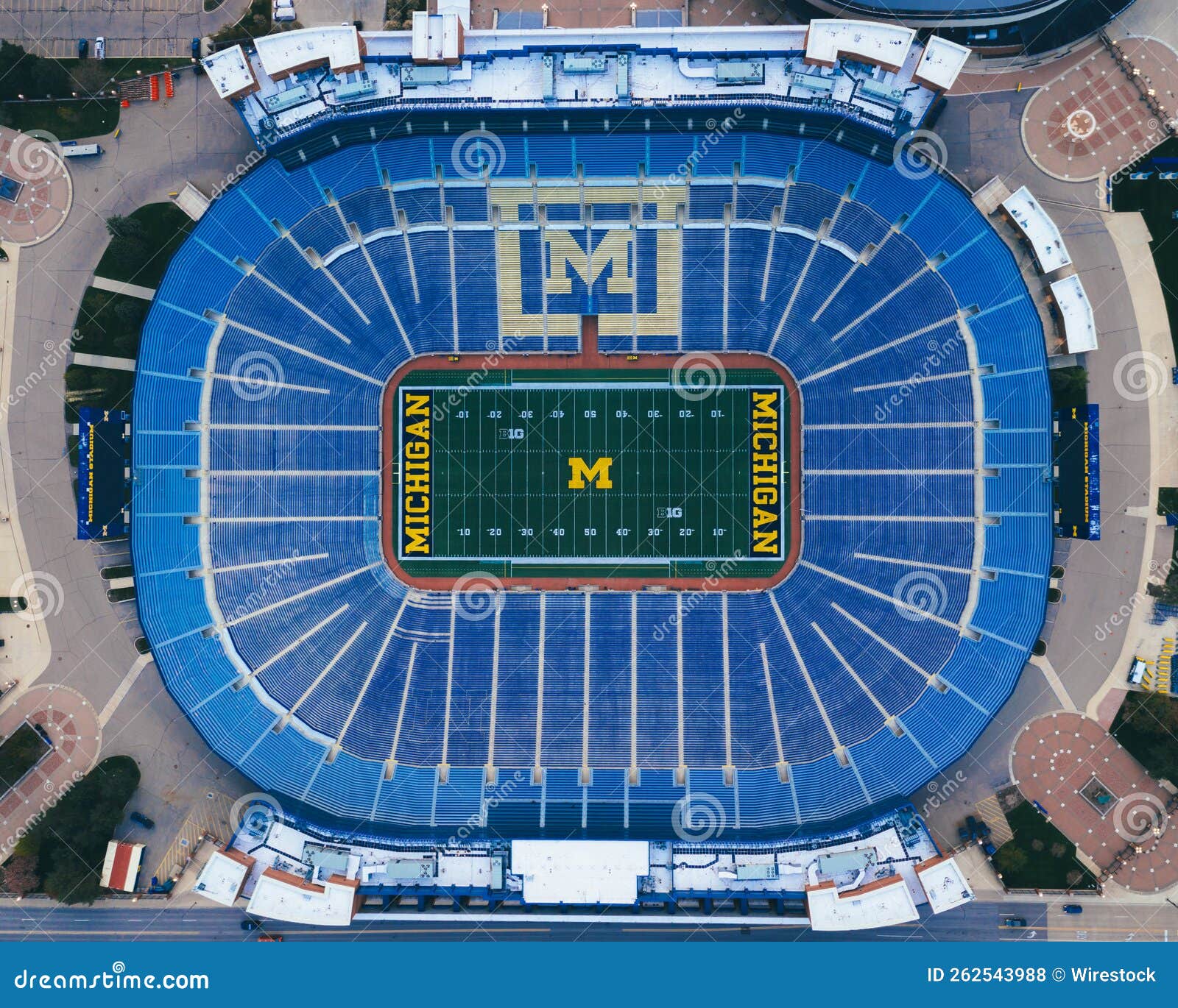 Michigan Stadium - The Big House Editorial Image | CartoonDealer.com
