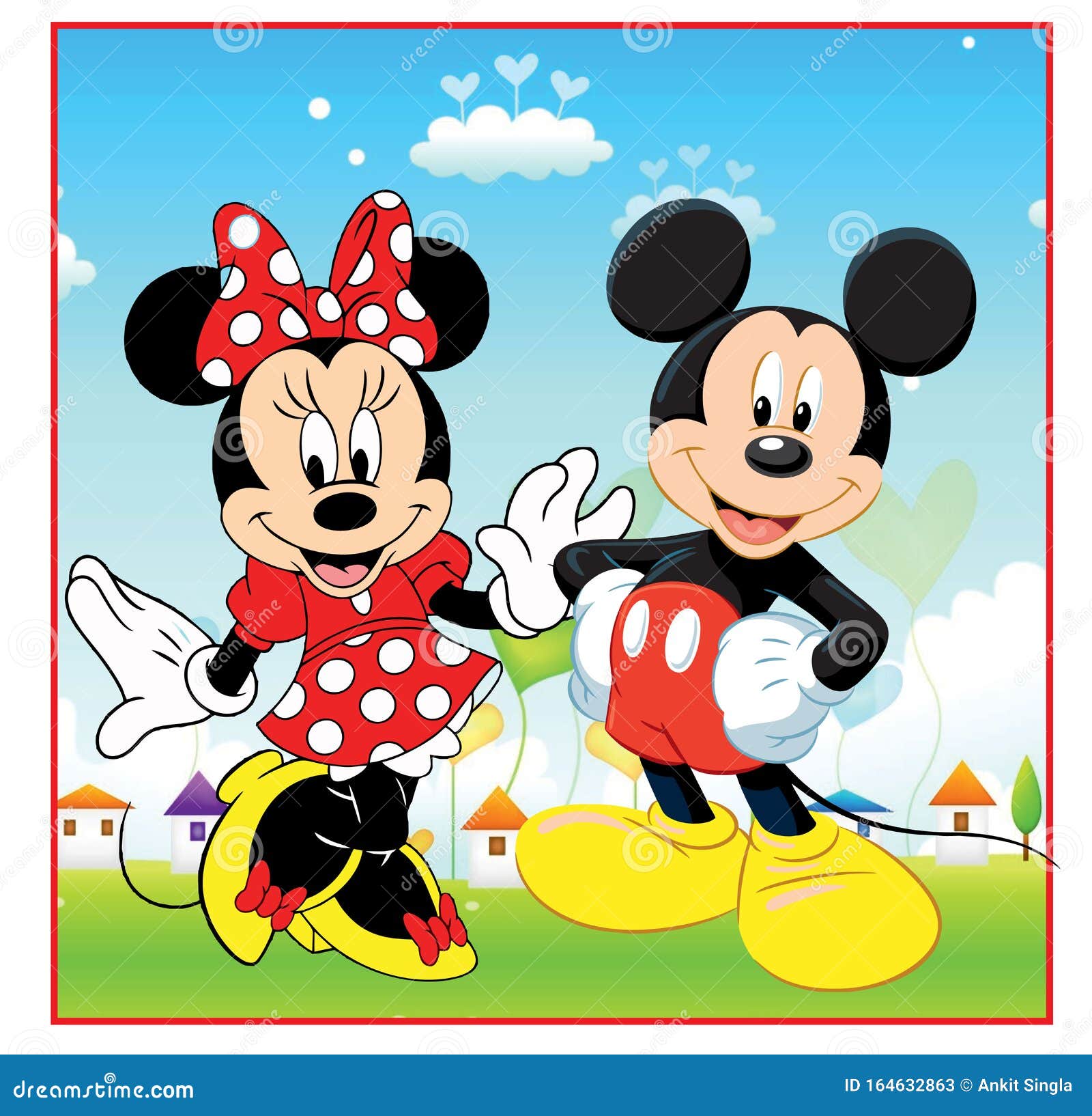 Vervloekt Magnetisch atmosfeer Mickey en minnie muis redactionele stock foto. Illustration of giften -  164632863
