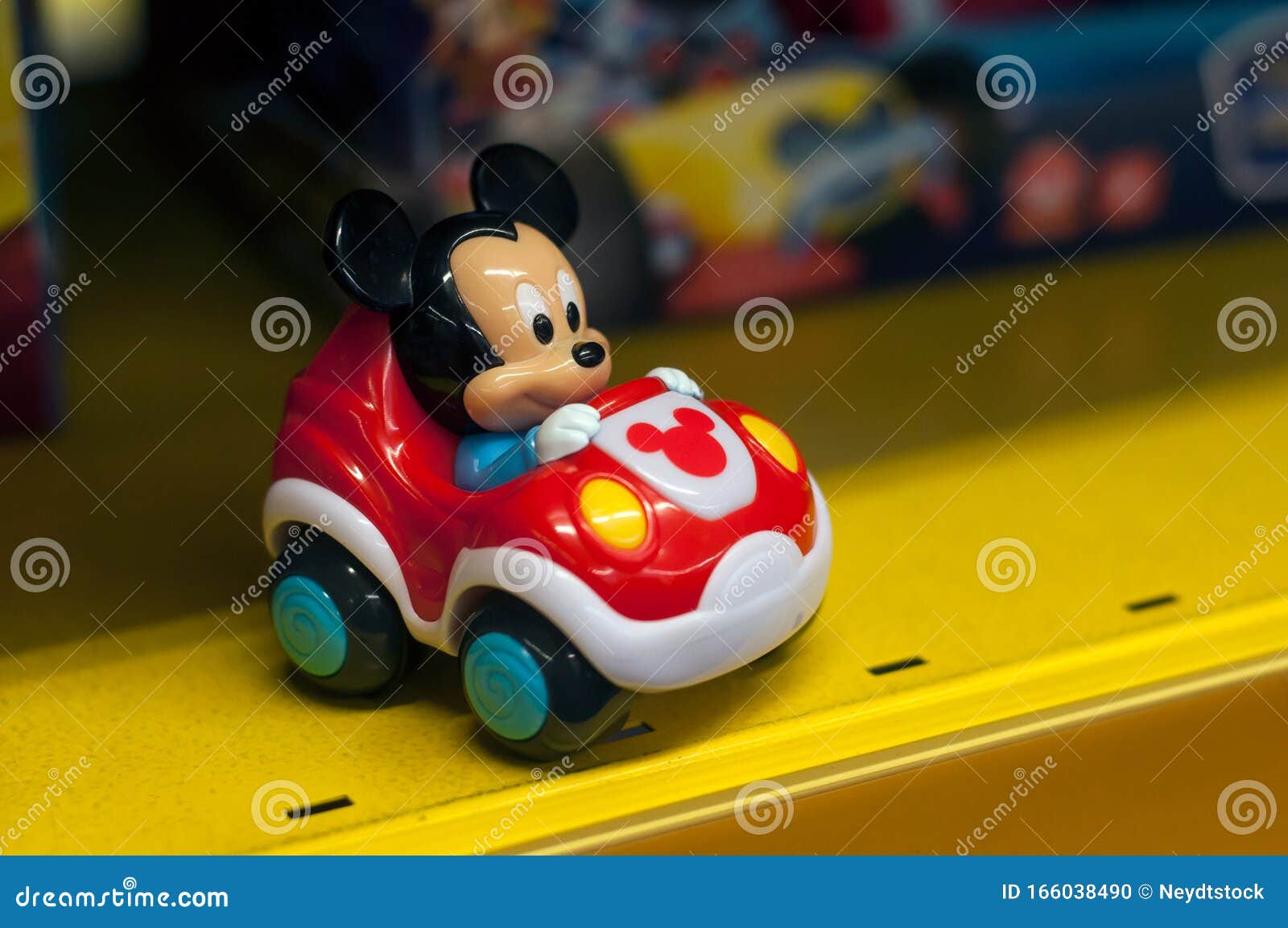 Mickey Mouse Character in Plastic Car in a Toy Store Supermarket Editorial  Image - Image of action, american: 166038490