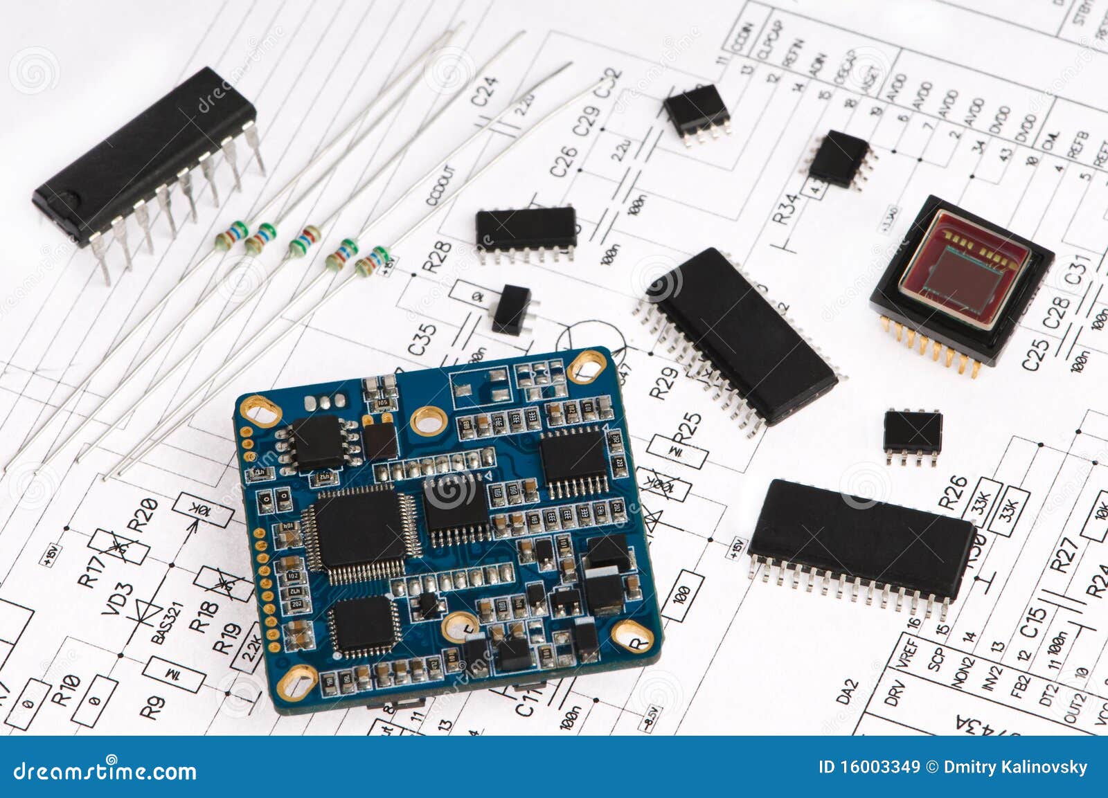 Micro Electronics Element Royalty Free Stock Images ... computer circuit diagram 