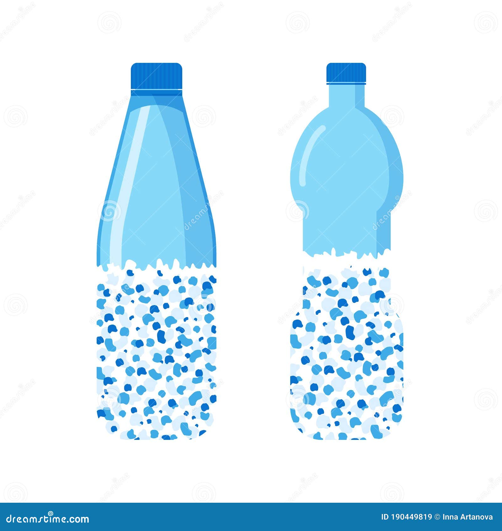 micro plastic pollution concept. microplastic in water.  .