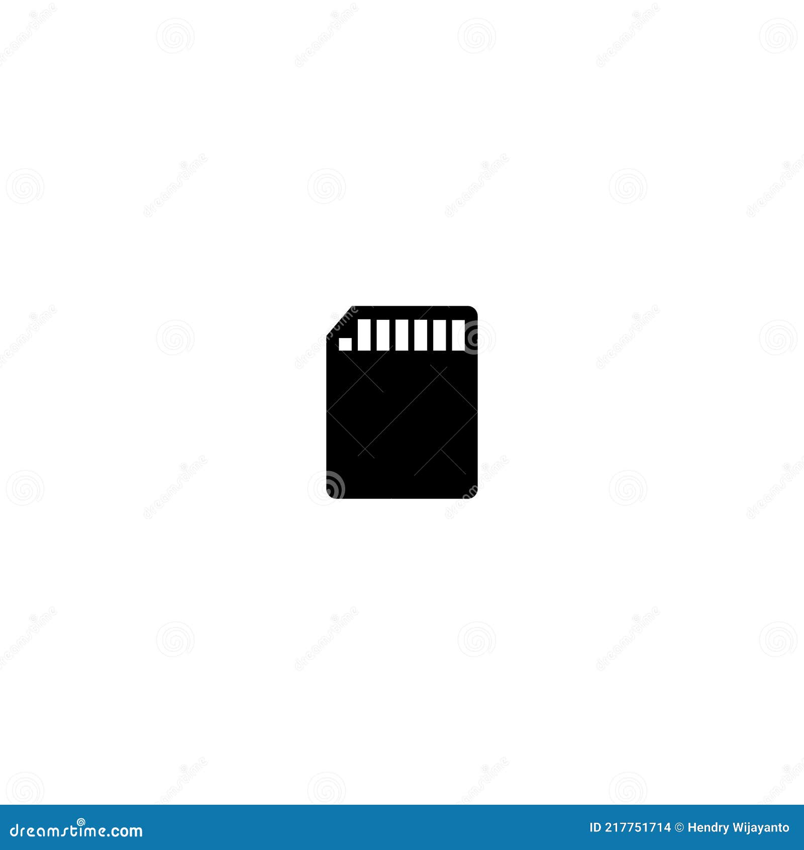 Micro sd card icon flat Royalty Free Vector Image