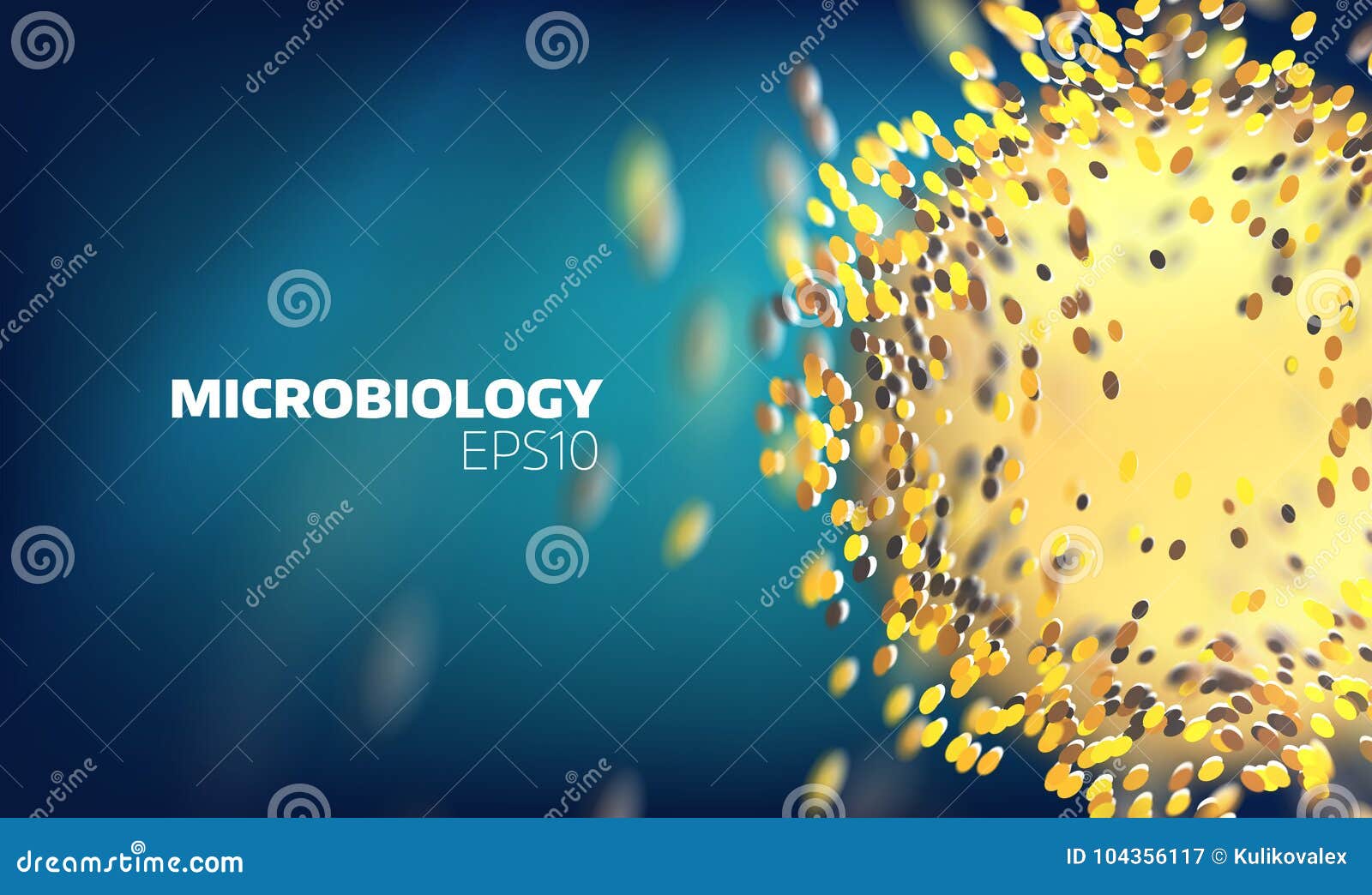 Microbiology Cell Explore. Molecular View. Medical Technology Background  Stock Vector - Illustration of light, biotechnology: 104356117