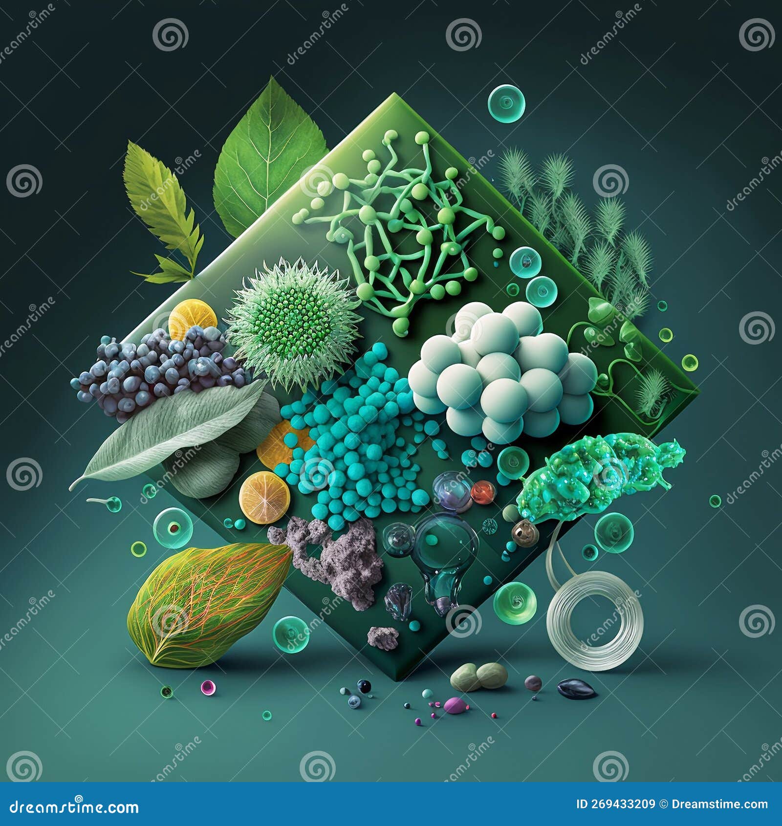 Microbiology Science Research, Concept Art Stock Illustration Illustration of abstract