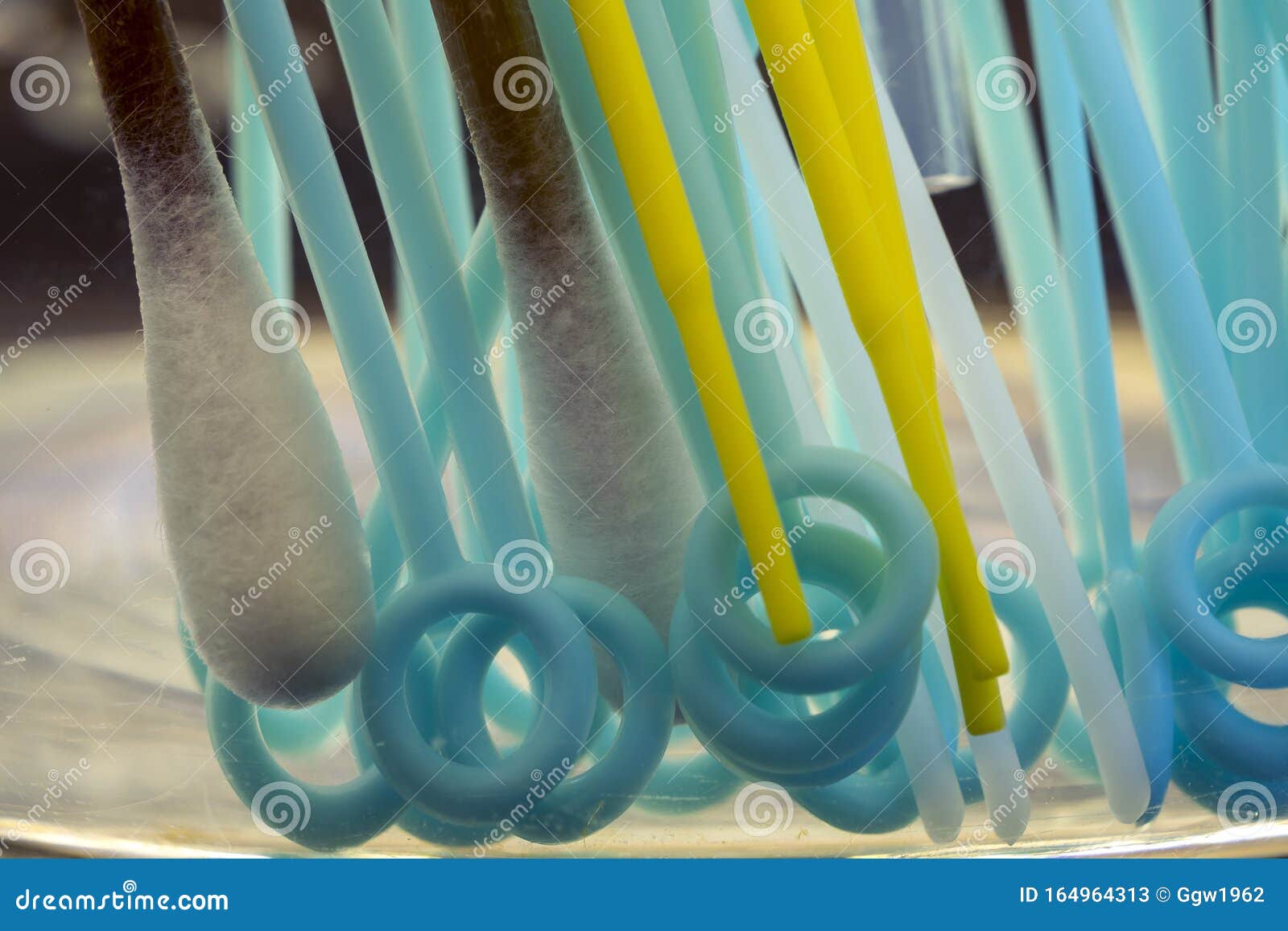 Swabs, loops and needles. stock image. Image of environmental 164964313
