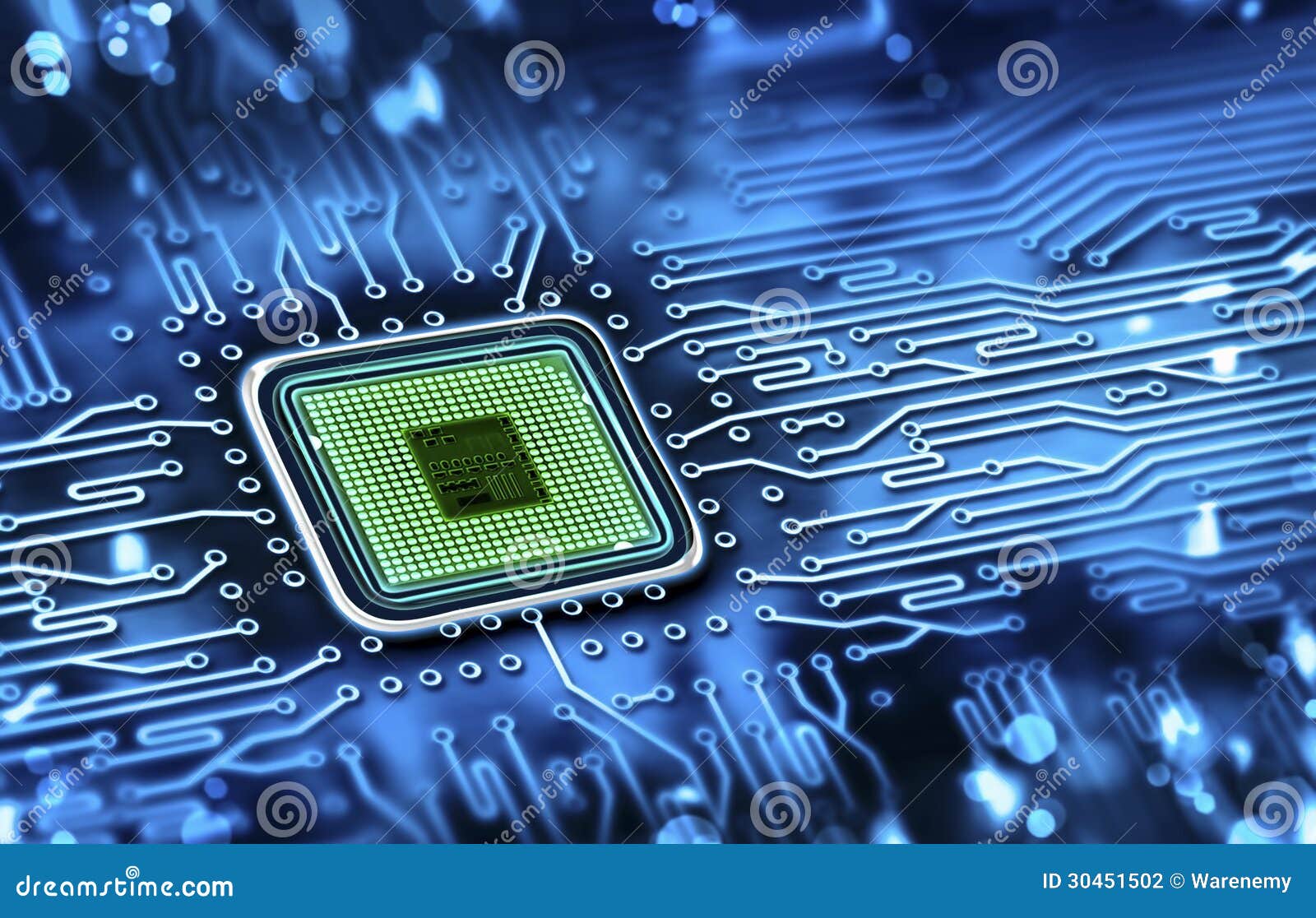 microchip integrated on motherboard