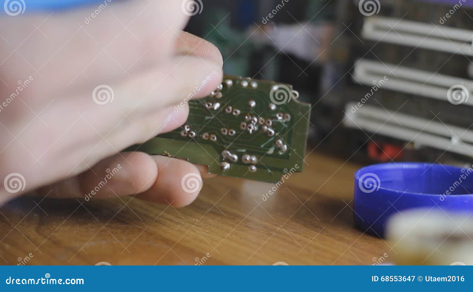 Microchip Inventor. Wiring Circuits Stock Video Video of closeup