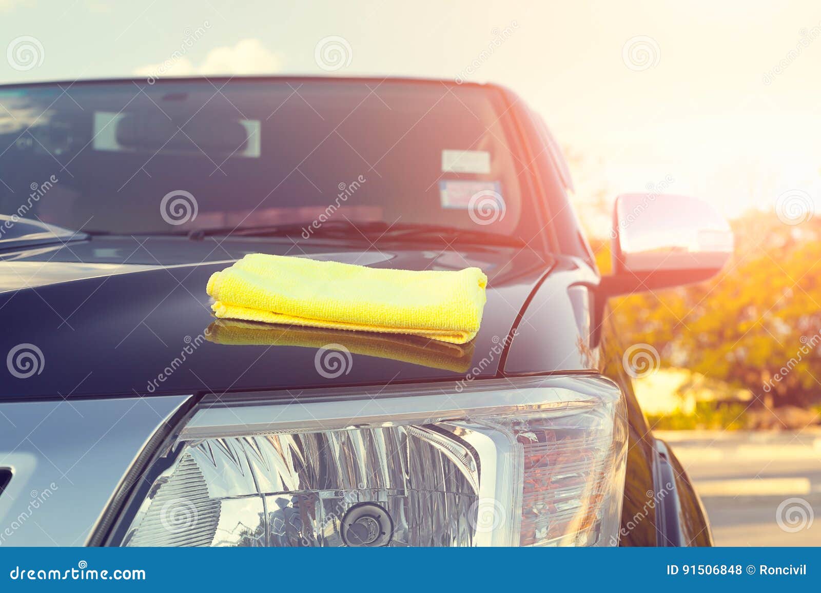 Microfiber car shine stock photo. Image of cleaner, detail 91506848