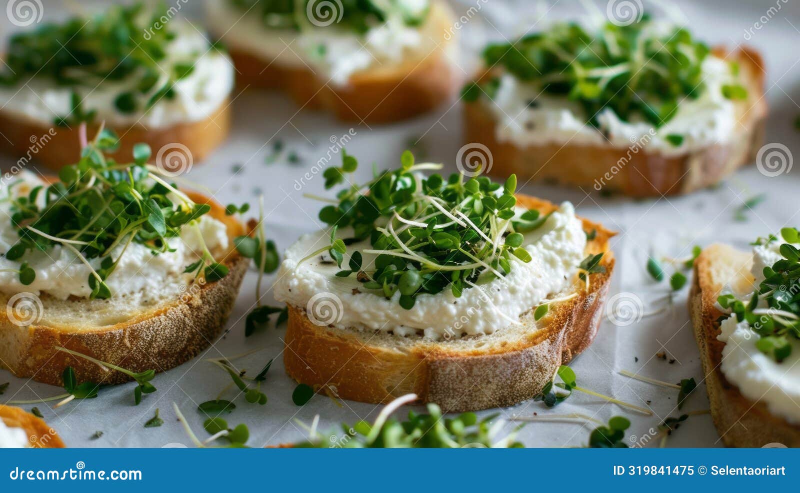 microgreen ricotta crostini recipe