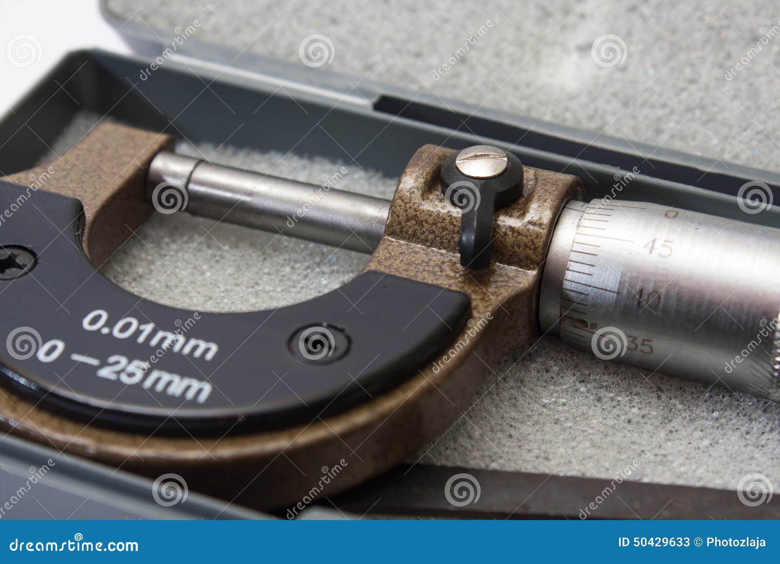 Micrometer To Measure a Thousandth of a Millimeter Stock Image Image