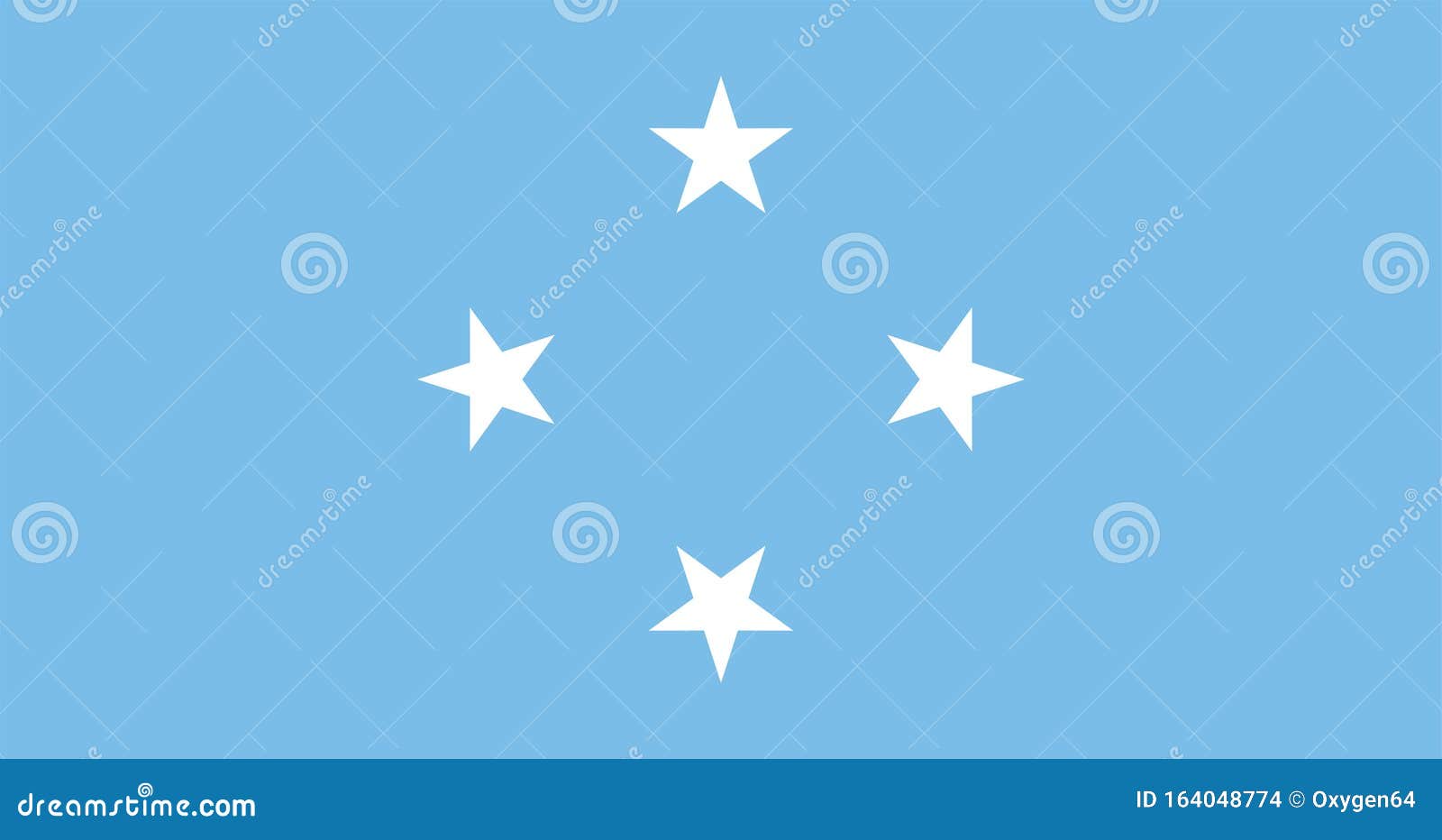 Micronesia officially flag stock vector. Illustration of flag - 164048774