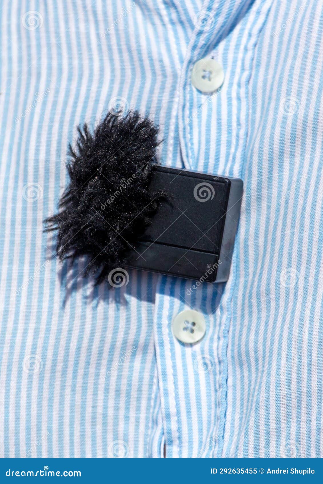 The Microphone is Attached To the Shirt Stock Image Image of