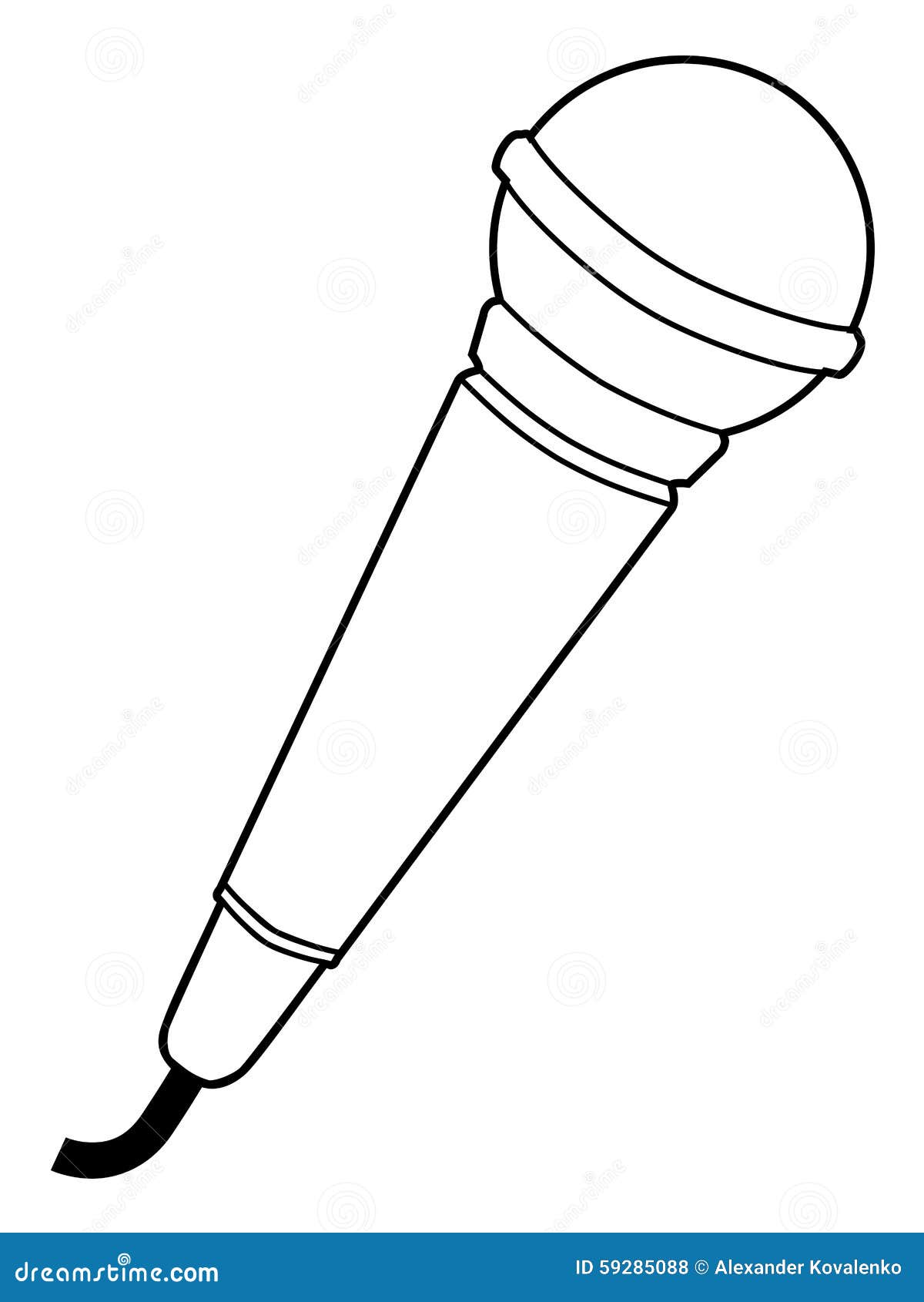 Microphone Sketches Sketch Coloring Page Microphone Sketches Sketch Coloring Page