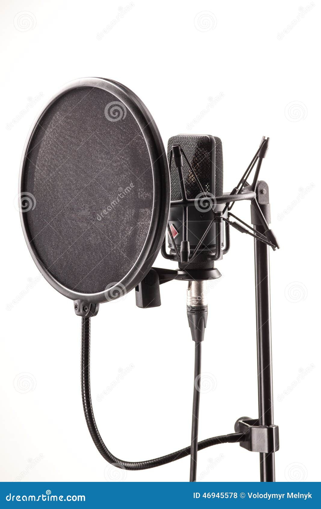 Microphone in Broadcasting Station Stock Photo Image of equipment