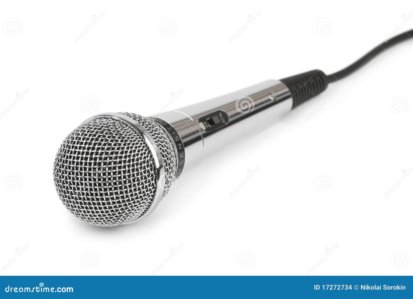 Microphone and cable stock photo. Image of cable, microphone 17272734
