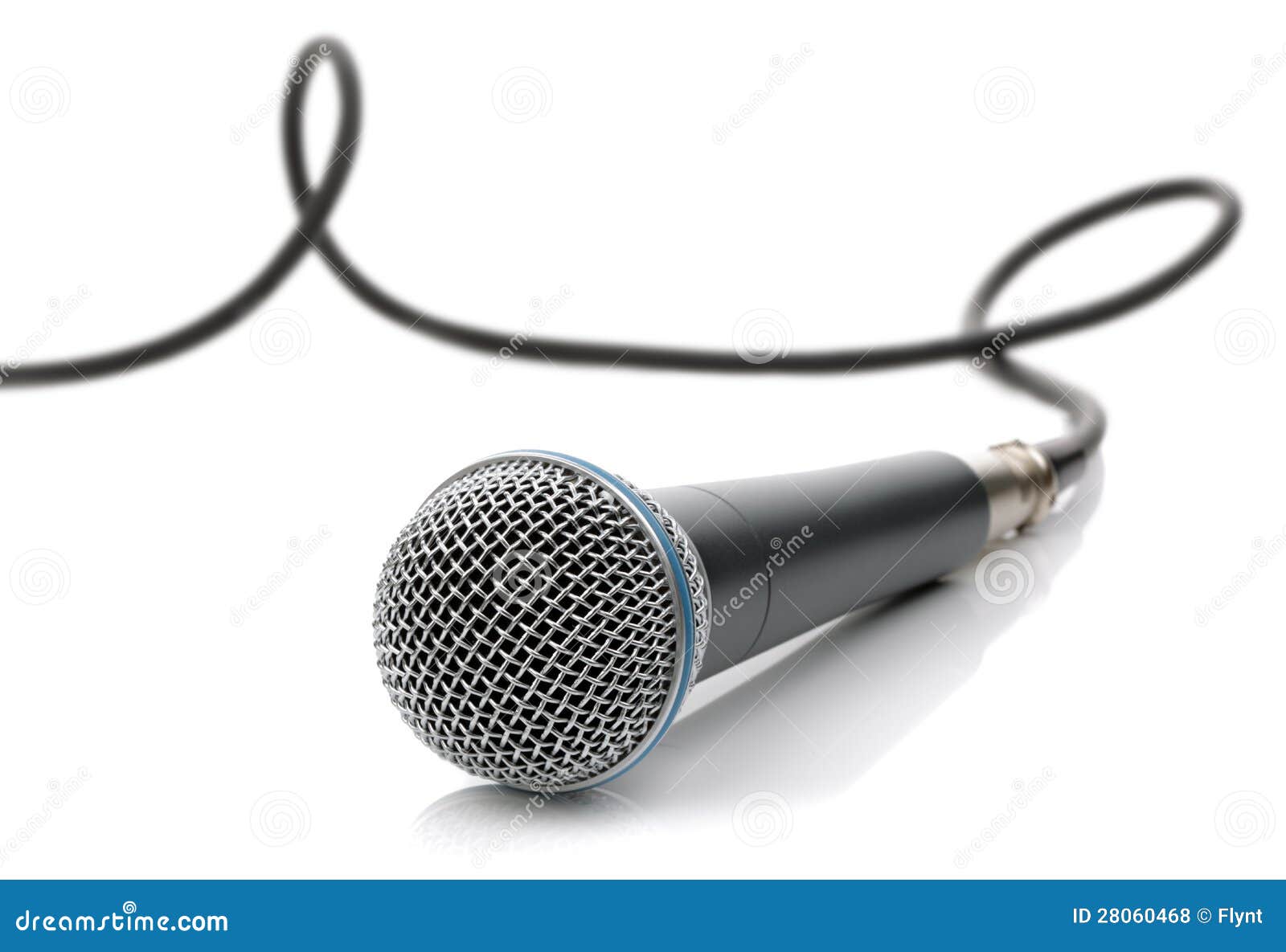 Microphone with cable stock photo. Image of sound, speech 28060468
