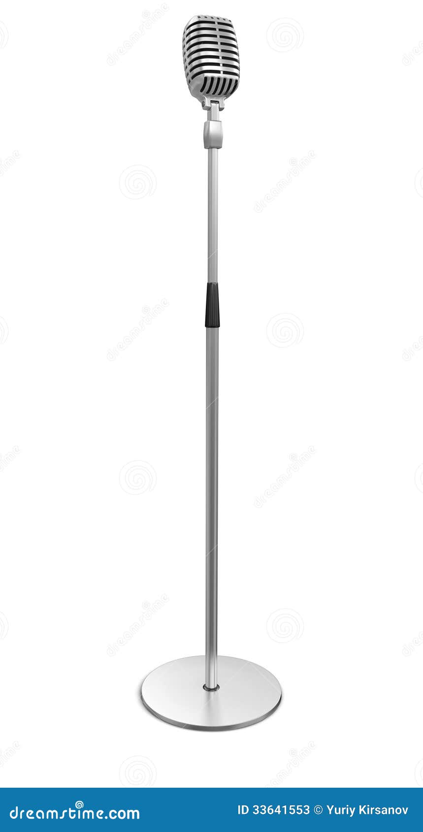 Microphone (clipping Path Included) Stock Illustration Illustration