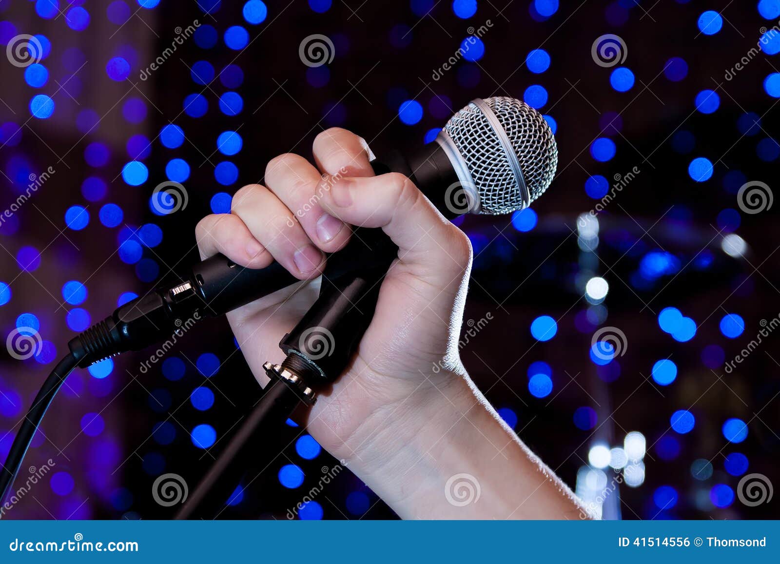 Microphone In The Hand Singer Stock Photo Image of music, backgrounds